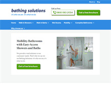 Tablet Screenshot of bathingsolutions.co.uk
